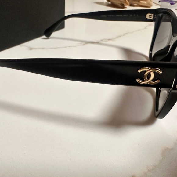 CHANEL Black Sunglasses
